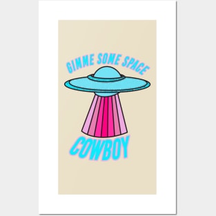 Preppy Space Cowboy Aesthetic Posters and Art